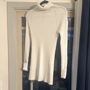 White House Black Market White Turtleneck Sweater
